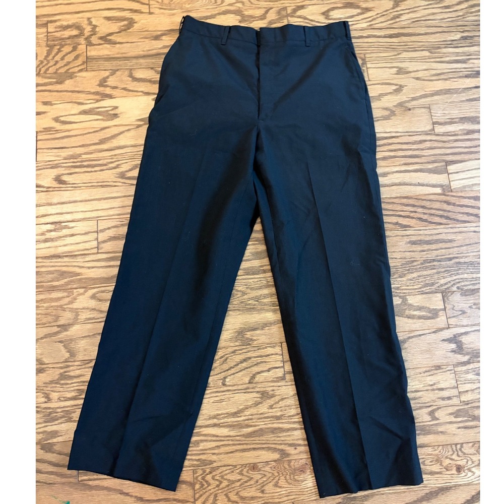 US Navy Men's NSU Service Uniform Black Dress Pants Trousers 36R